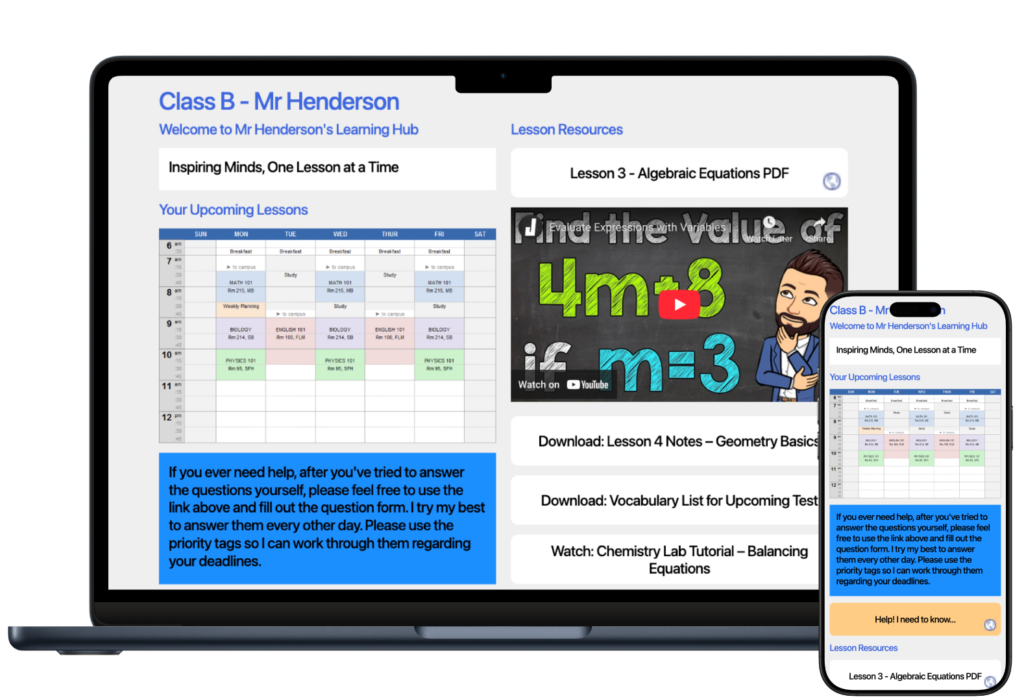 usermesh showing an education hub for tutors